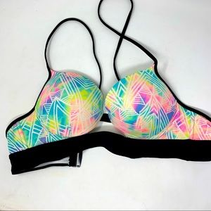 Victoria’s Secret PINK neon push up bikini top